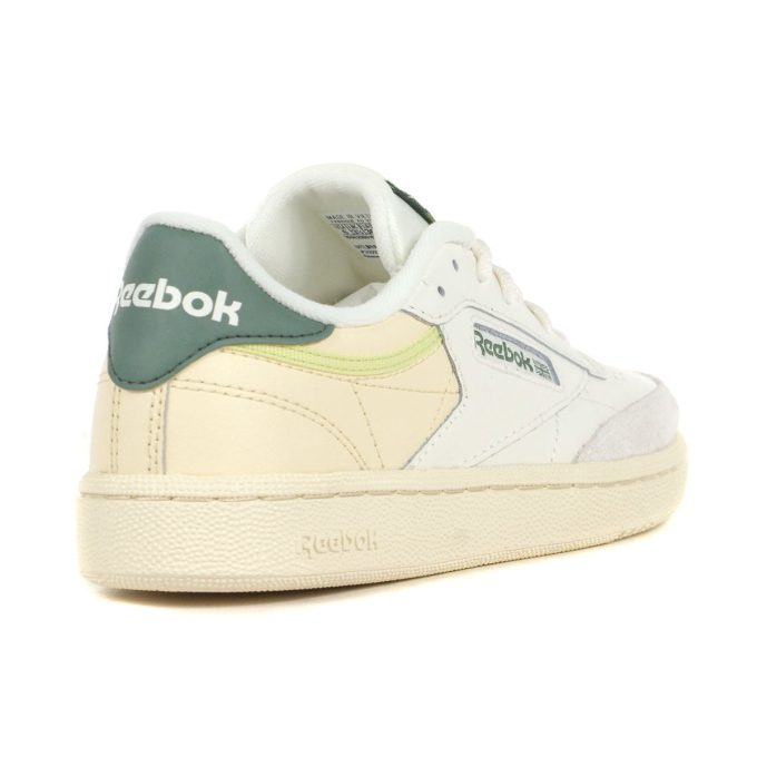 Reebok Women's Club C 85 Chalk/Green Sneakers 100201300 - Image 3