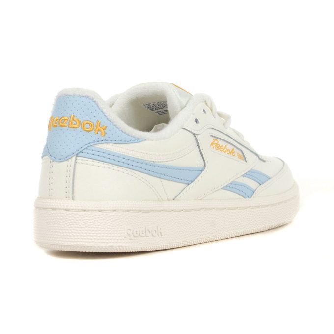 Reebok Women's Club C Revenge Chalk/Soft Blue Sneakers 100204579 - Image 3