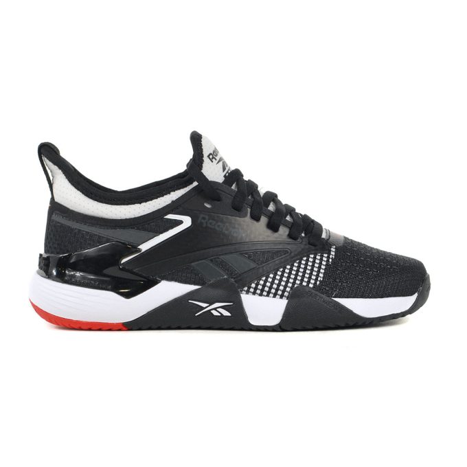 Reebok Women's Nano Court Black/White/Red Court Training Shoes 100211615