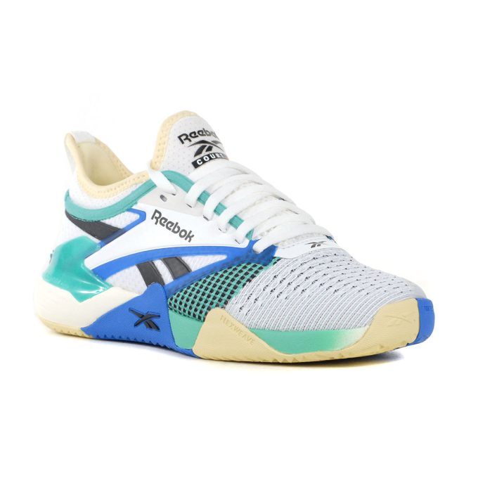 Reebok Women's Nano Court White/Unleashed Green Court Training Shoes 100204811 - Image 2