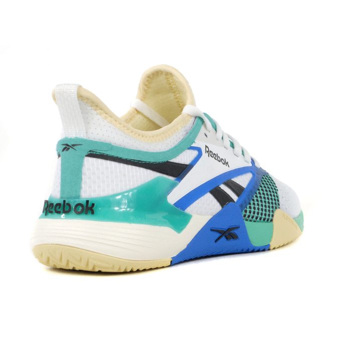 Reebok Women's Nano Court White/Unleashed Green Court Training Shoes 100204811 - Image 3