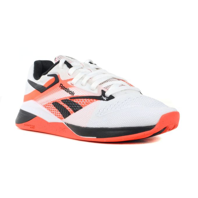 Reebok Women's Nano X4 White/Black/Orange Training Shoes 100074187 - Image 2