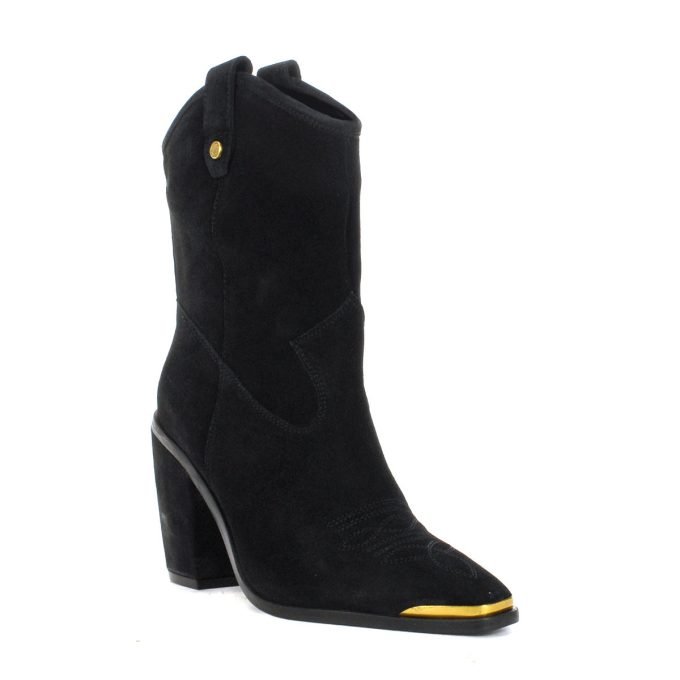 Vince Camuto Abel Black Suede Heeled Boots - Image 2