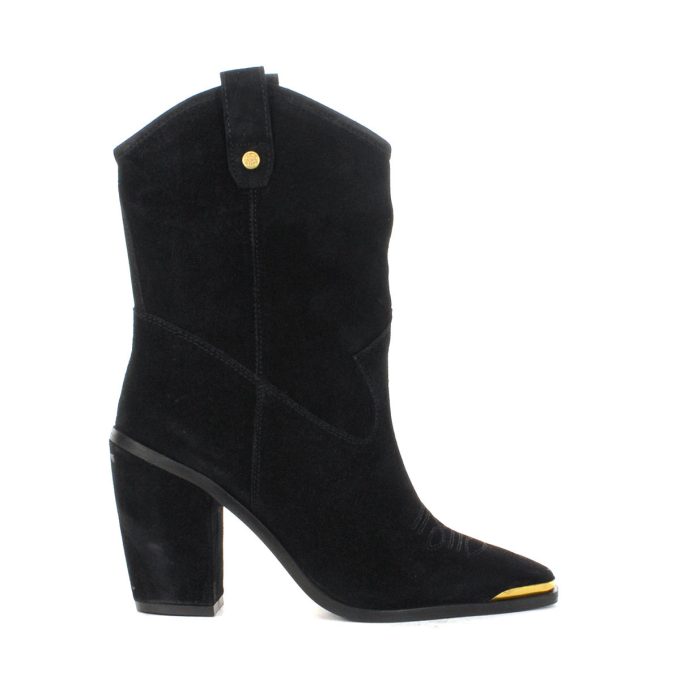 Vince Camuto Abel Black Suede Heeled Boots