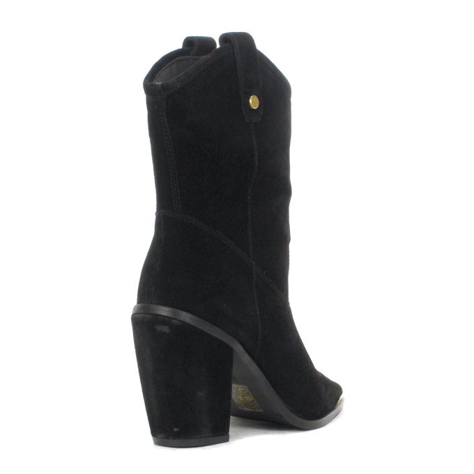 Vince Camuto Abel Black Suede Heeled Boots - Image 3