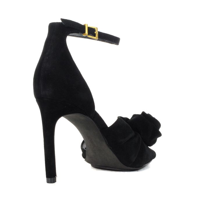 Vince Camuto Adaline Black Suede Heeled Sandals - Image 3