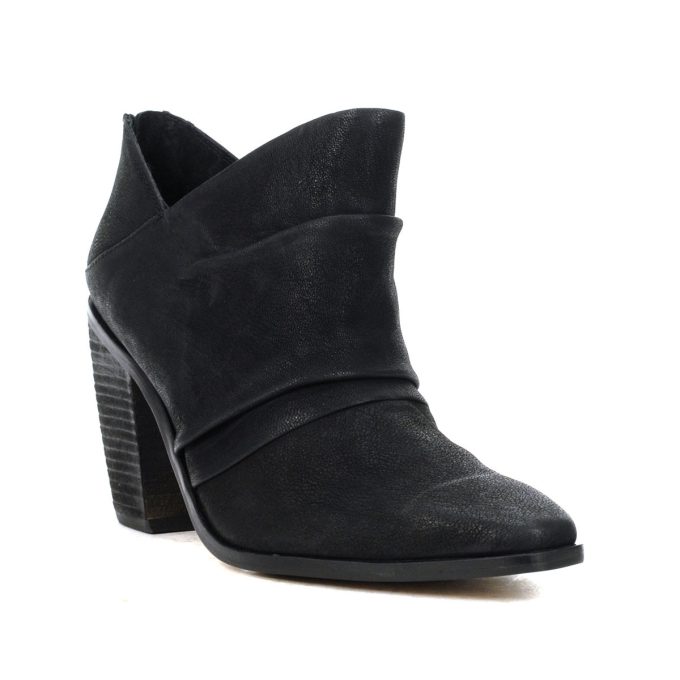 Vince Camuto Ainsley Black Leather Heeled Booties - Image 2