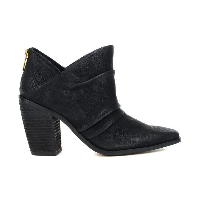 Vince Camuto Ainsley Black Leather Heeled Booties