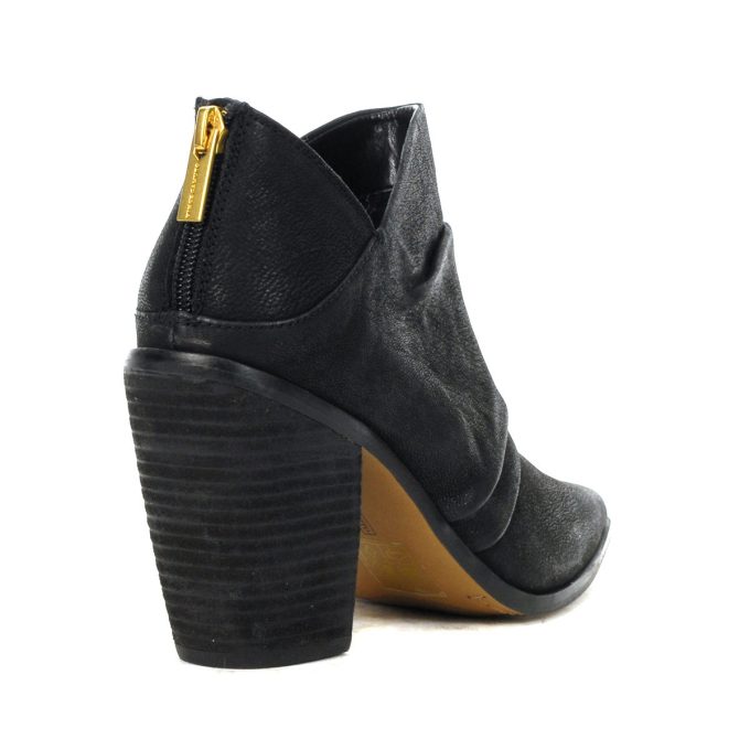 Vince Camuto Ainsley Black Leather Heeled Booties - Image 3