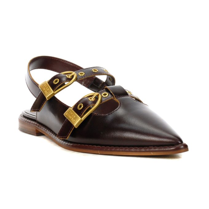 Vince Camuto Faye Mahogany Leather Flats - Image 2