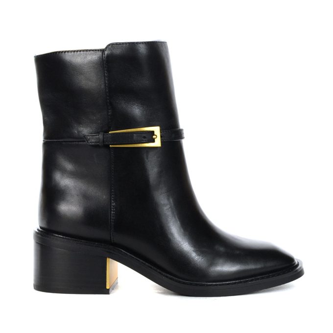 Vince Camuto Gali Black Leather Heeled Boots