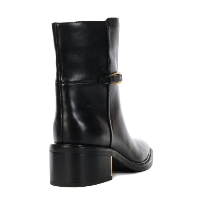 Vince Camuto Gali Black Leather Heeled Boots - Image 3