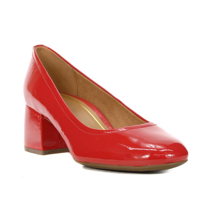 Vionic Women's Carmel Red Patent Leather Pumps I7869L1603 - Image 2