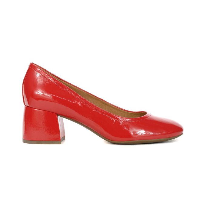 Vionic Women's Carmel Red Patent Leather Pumps I7869L1603