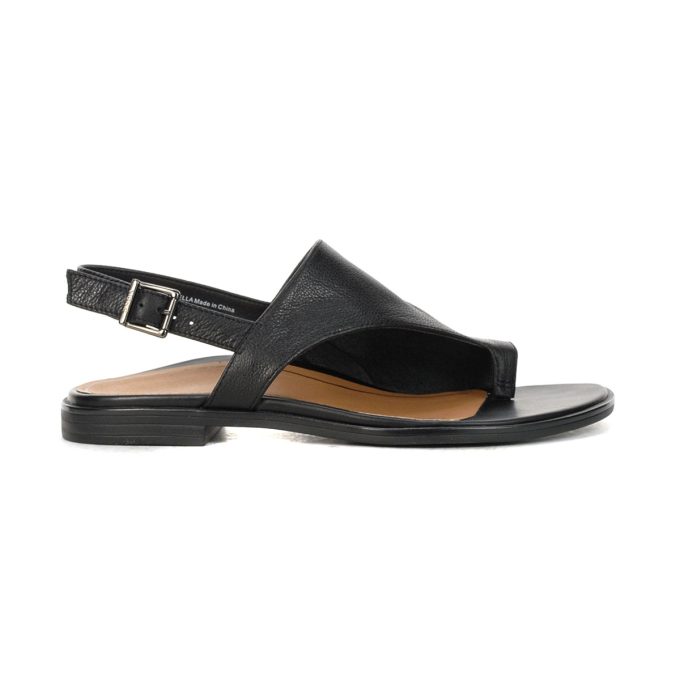 Vionic Women's Ella II Black Leather Sandals 10011801001