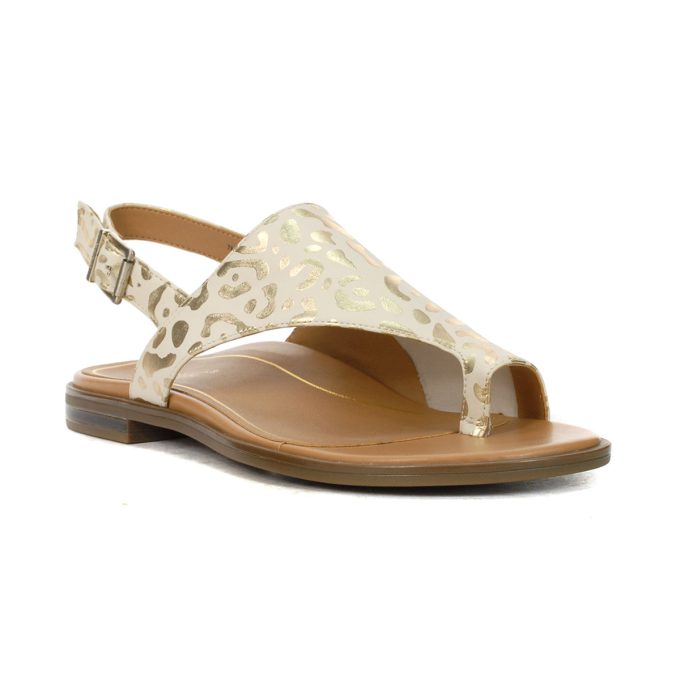 Vionic Women's Ella II White Leopard Leather Sandals H8219L6101 - Image 2