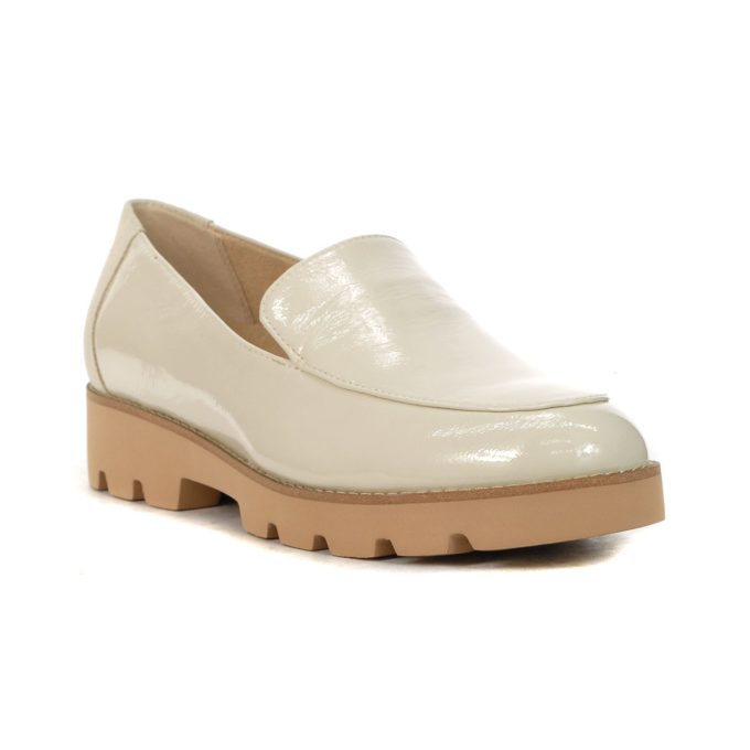 Vionic Women's Kensley Cream Patent Leather Loafers H9623L2252 - Image 2