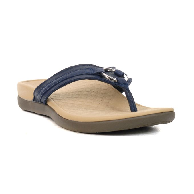 Vionic Women's Tide Aloe Navy Leather Sandals 10010887410 - Image 2