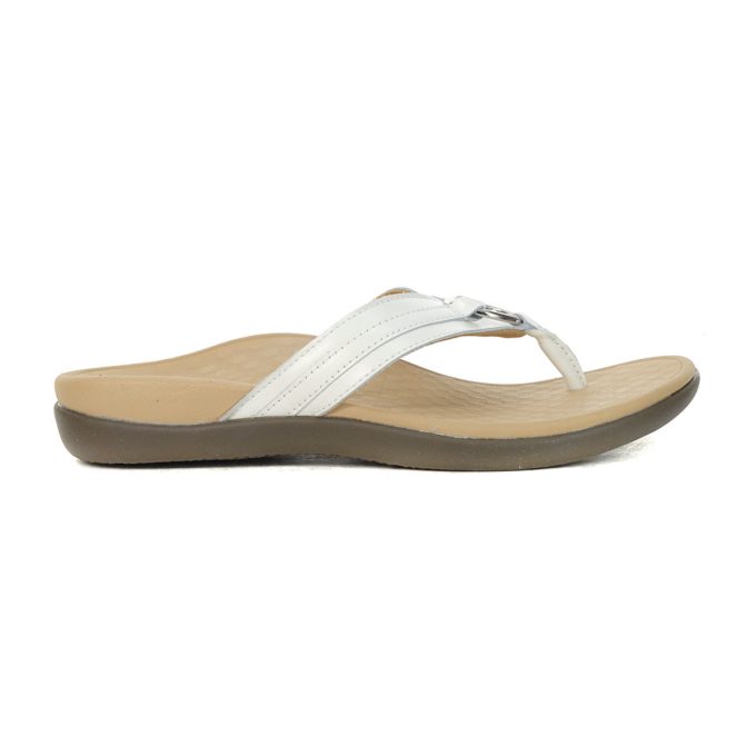 Vionic Women's Tide Aloe White Leather Sandals 10011244100