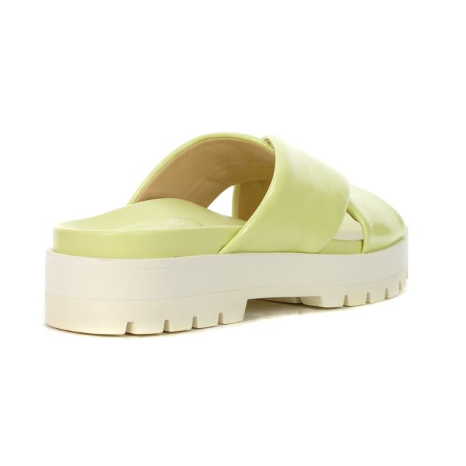 Vionic Women's Vesta Pale Lime Patent Platform Sandals H9684L1300 - Image 3