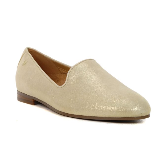 Vionic Women's Willa II Gold Metallic Slip-On Flats H7712LB700 - Image 2