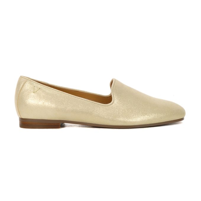 Vionic Women's Willa II Gold Metallic Slip-On Flats H7712LB700