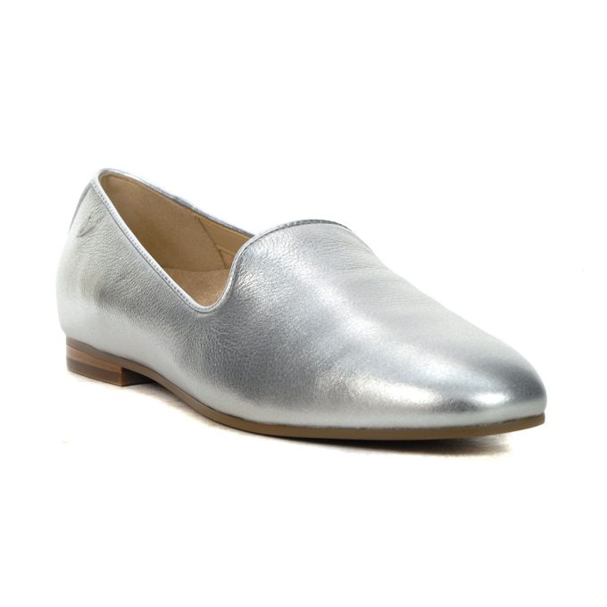 Vionic Women's Willa II Silver metallic Leather Slip-On Flats H7712LA022 - Image 2