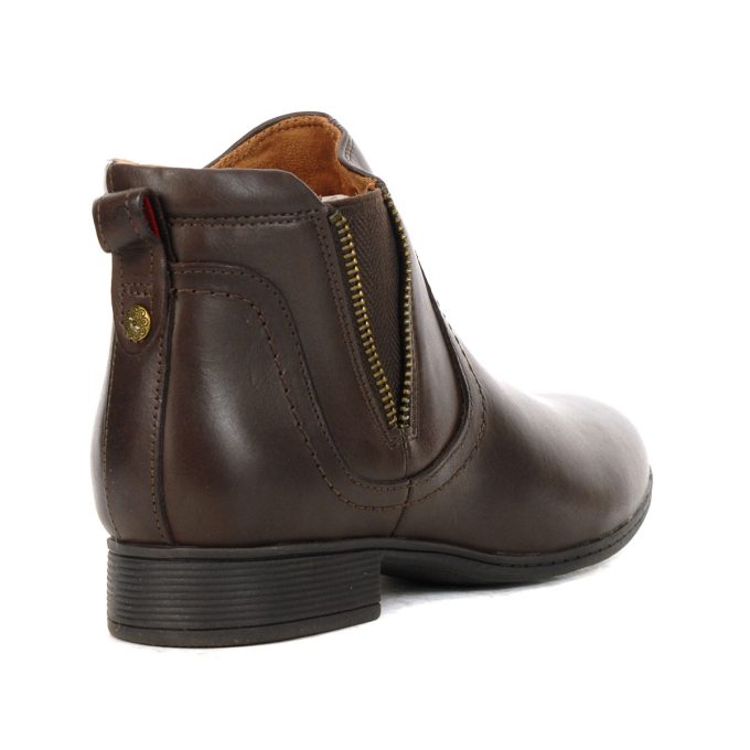 Cobb Hill Crosbie Gore Brown Leather Booties CI9331 - Image 3