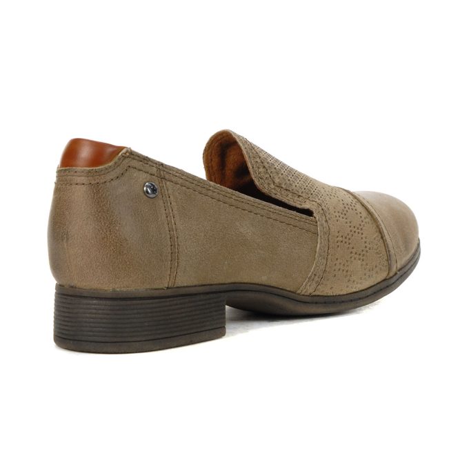 Cobb Hill Crosbie Taupe Nubuck Leather Slip-Ons CI6212 - Image 3