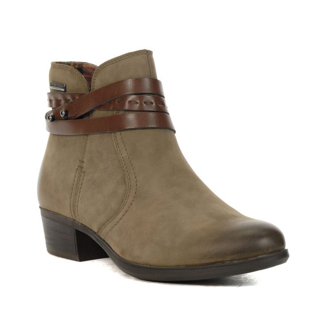 Cobb Hill Oliana Stone Nubuck Leather Booties CI1792 - Image 2