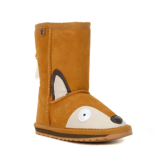 Emu Australia Little Kids Fox Burnt Orange Booties K12074.BUOR - Image 2