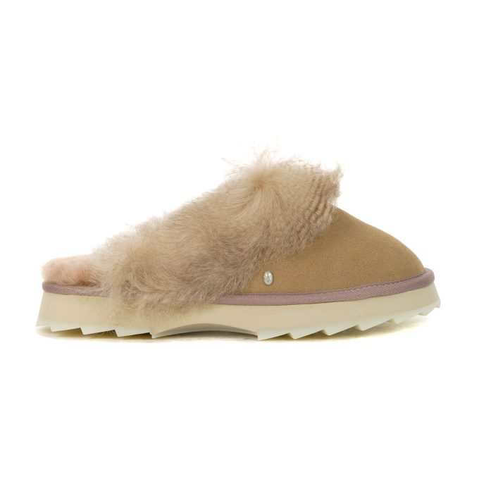 Emu Australia Women's Sharky Crimp Camel Slippers W12918.CAME