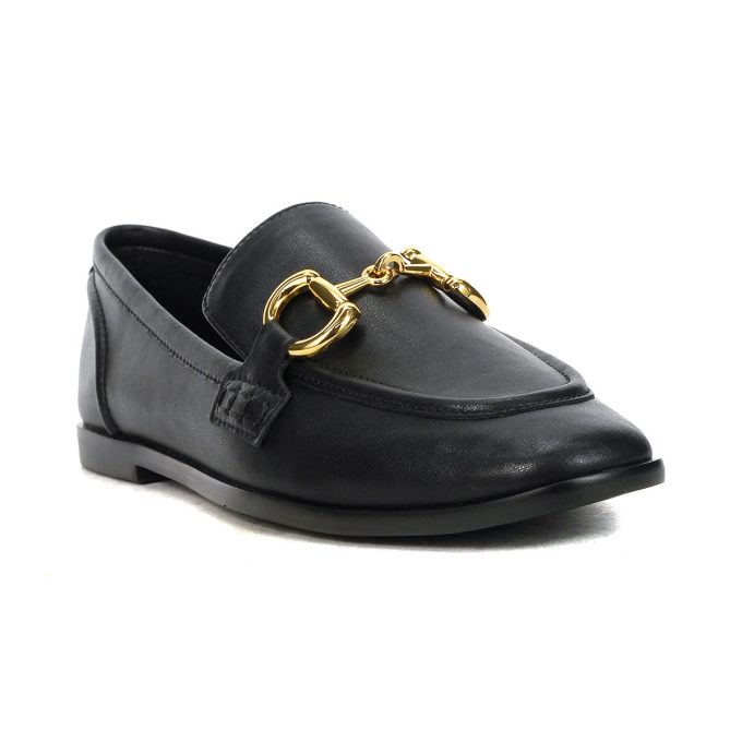 Jeffrey Campbell Velviteen Black Leather Loafers - Image 2