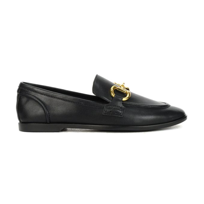 Jeffrey Campbell Velviteen Black Leather Loafers