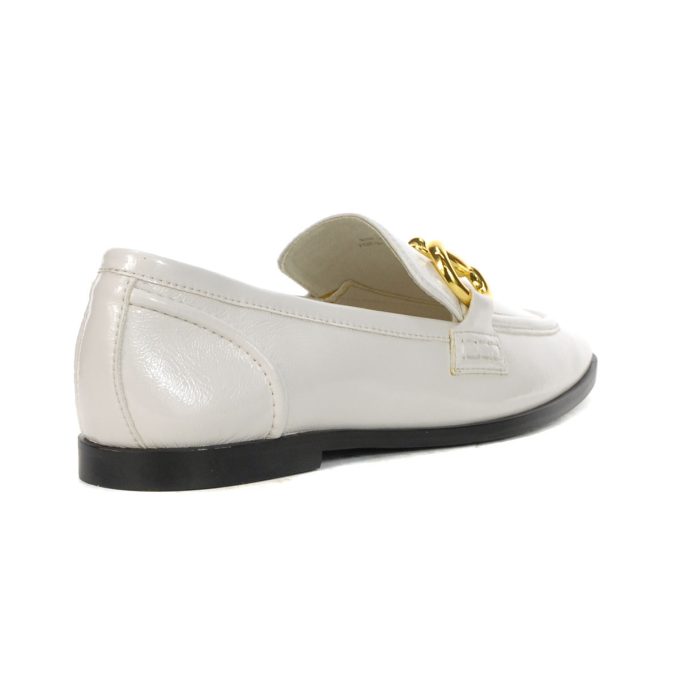 Jeffrey Campbell Velviteen White Crinkle Leather Loafers - Image 3