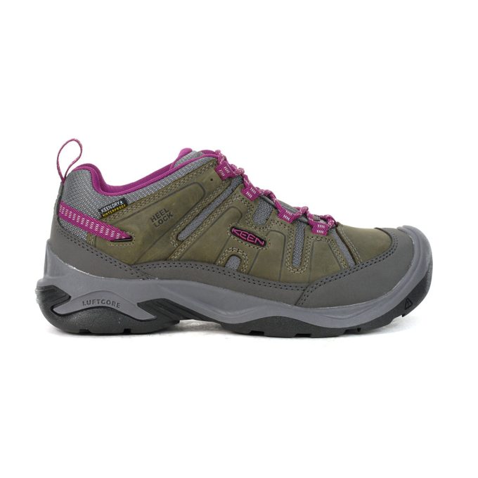 Keen Women's Circadia Steel Grey/Boysendberry Waterproof Hiking Shoes 1026770