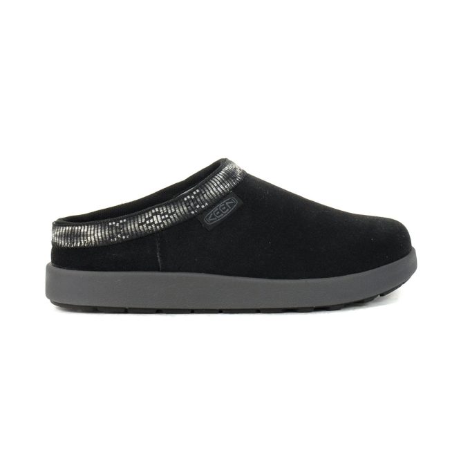 Keen Women's Elle Black/Magnet Suede Mules 1027935