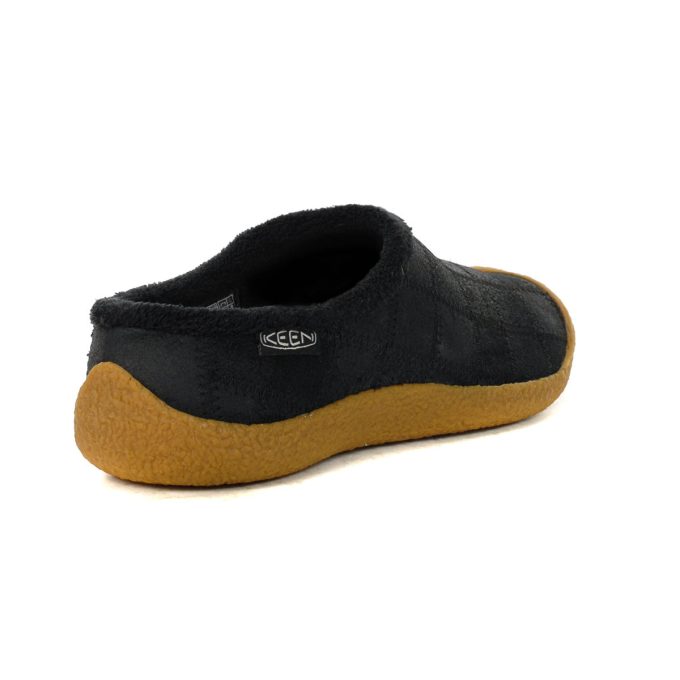 Keen Women's Howser Harvest Leather Slide Black/Birch Slip-On Shoes 1027927 - Image 3