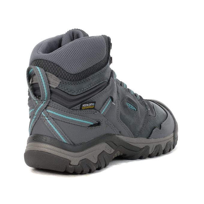 Keen Women's Ridge Flex Mid Steel Grey/Porcelain Waterproof Hiking Boots 1026085 - Image 3