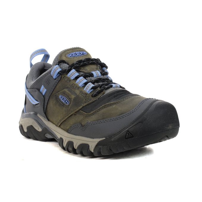 Keen Women's Ridge Flex Steel Grey/Hydrangea Waterproof Hiking Shoes 1024923 - Image 2