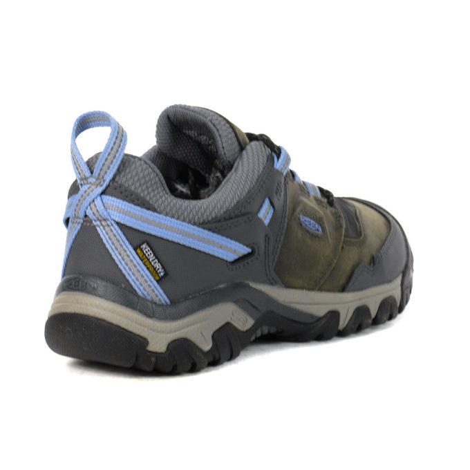 Keen Women's Ridge Flex Steel Grey/Hydrangea Waterproof Hiking Shoes 1024923 - Image 3