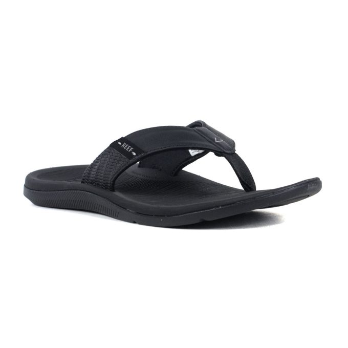 Reef Men's Cushion Santa Ana Black Slides CJ0378 - Image 2