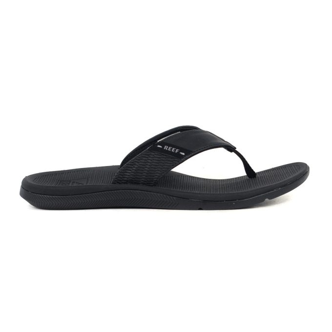 Reef Men's Cushion Santa Ana Black Slides CJ0378