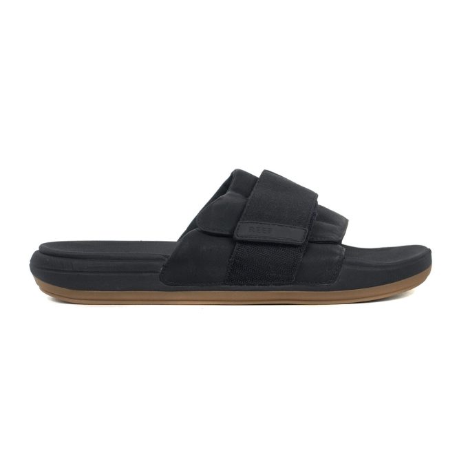 Reef Men's The Sojourn Black/Gum Slides CJ4028