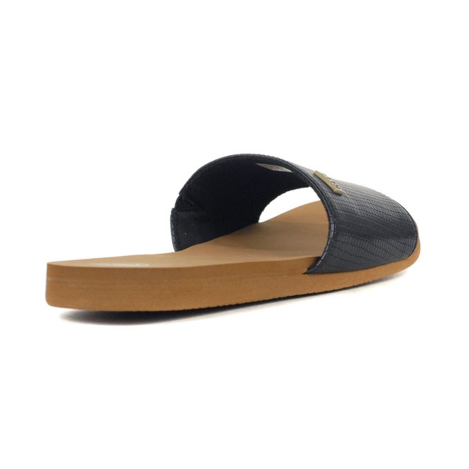 Reef Women's Bliss Nights Black/Tan Slides CJ0258 - Image 3