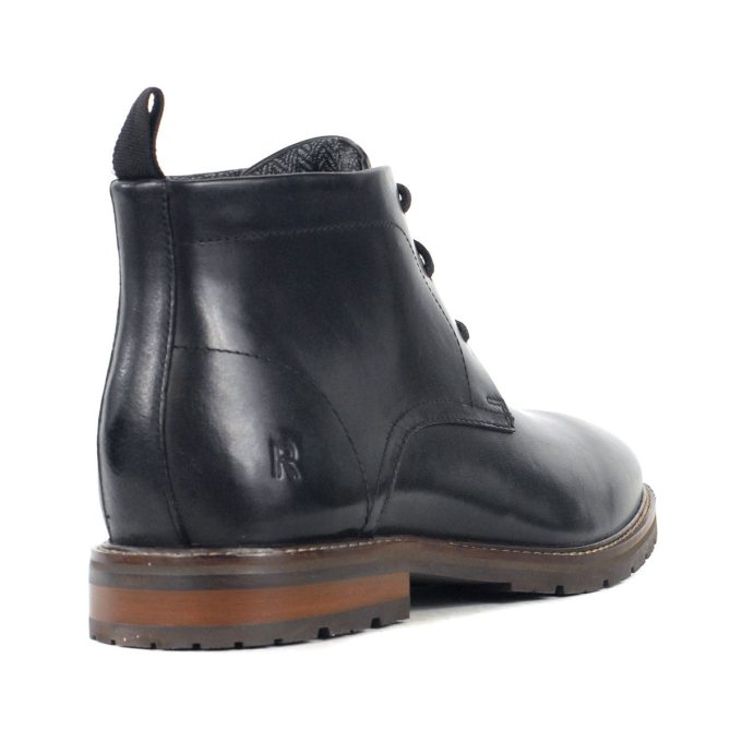 Rockport Men's Caspe Black Leather Laceup Boots - Image 3