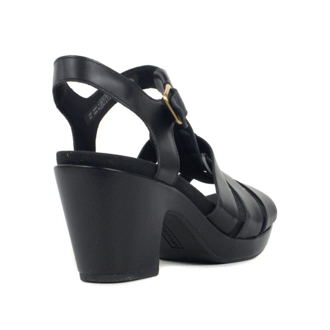 Rockport Women's Vivianne Woven Black Leather Sandals CJ0735 - Image 3