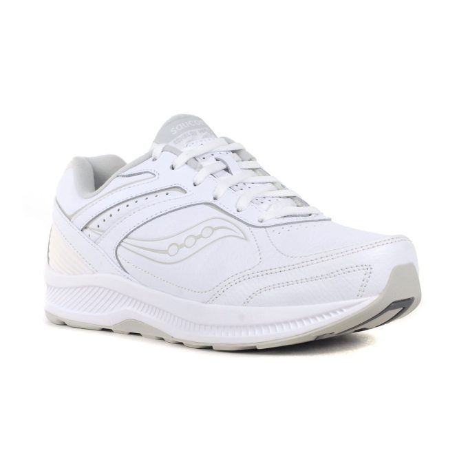 Saucony Men's Echelon Walker 3 White Shoes S40200-1/S40201-1 - Image 2