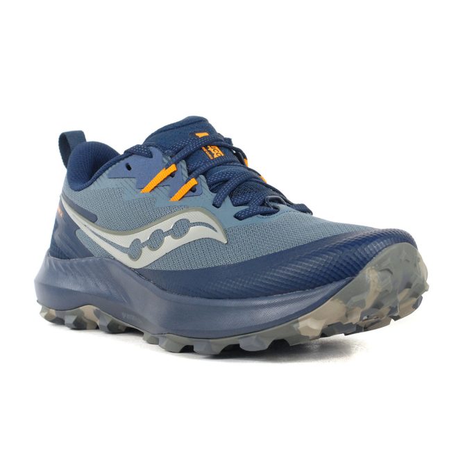 Saucony Men's Peregrine 14 Dusk/Navy Trail Running Shoes S20916-242 - Image 2