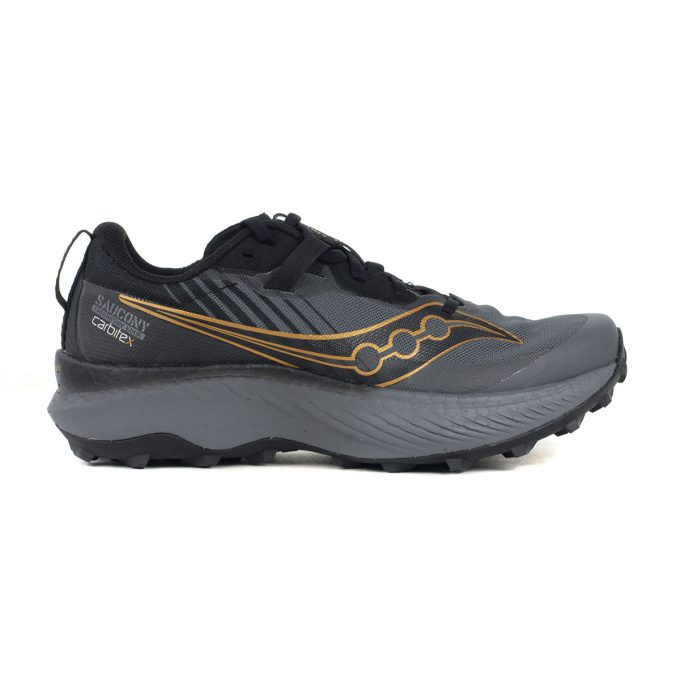 Saucony Women's Endorphin Edge Black/Goldstk Trail Running Shoes S10773-10